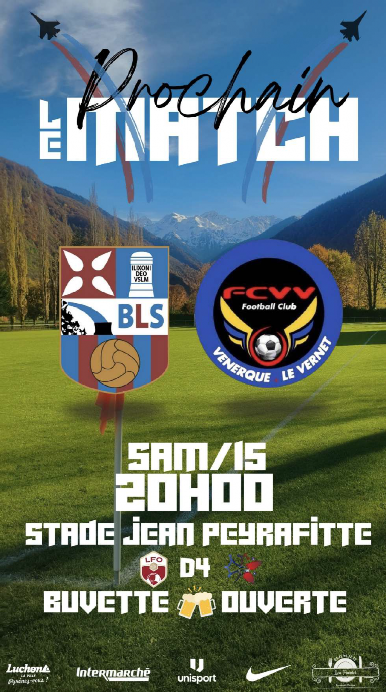 Luchon Prochain Match le 15 Novembre