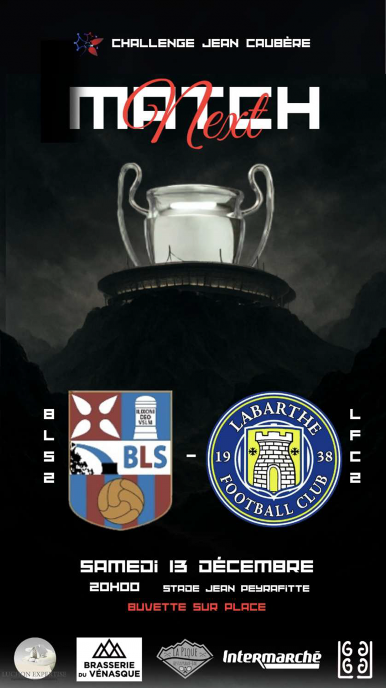 Jour de Match samedi 13 décembre