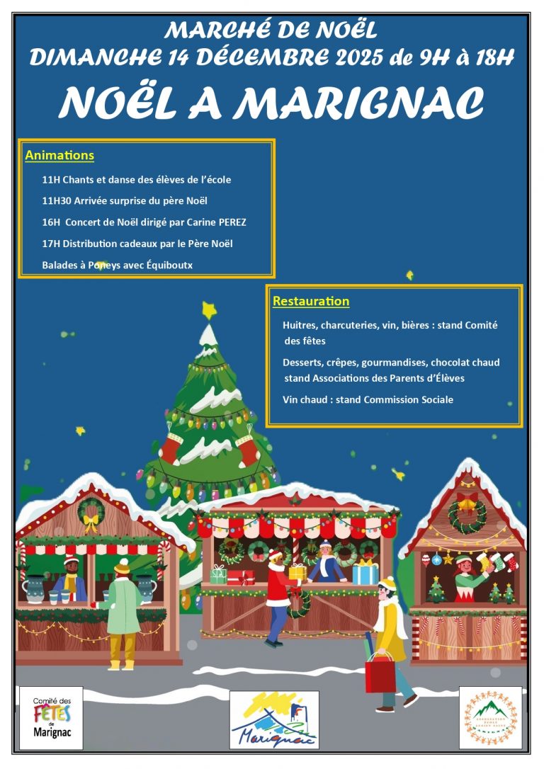 Marignac Marché de Noël ce dimanche !