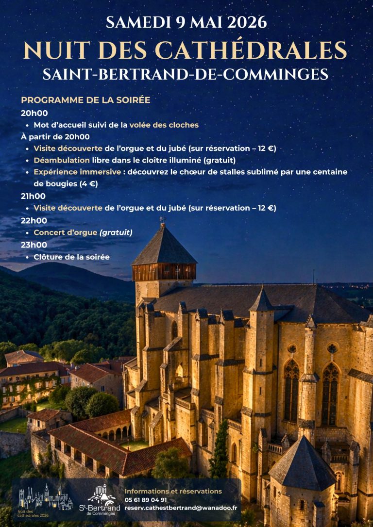 Saint Bertrand de Comminges participe à la nuit des cathédrales.