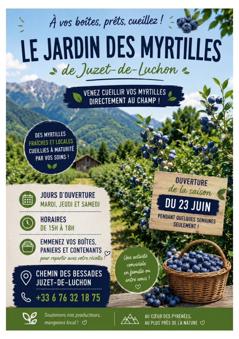 Le Jardin des Myrtilles à Juzet de Luchon