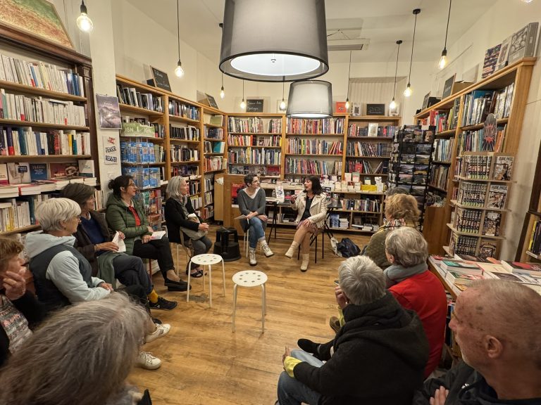 Patricia Tourancheau, à la Librairie des Thermes
