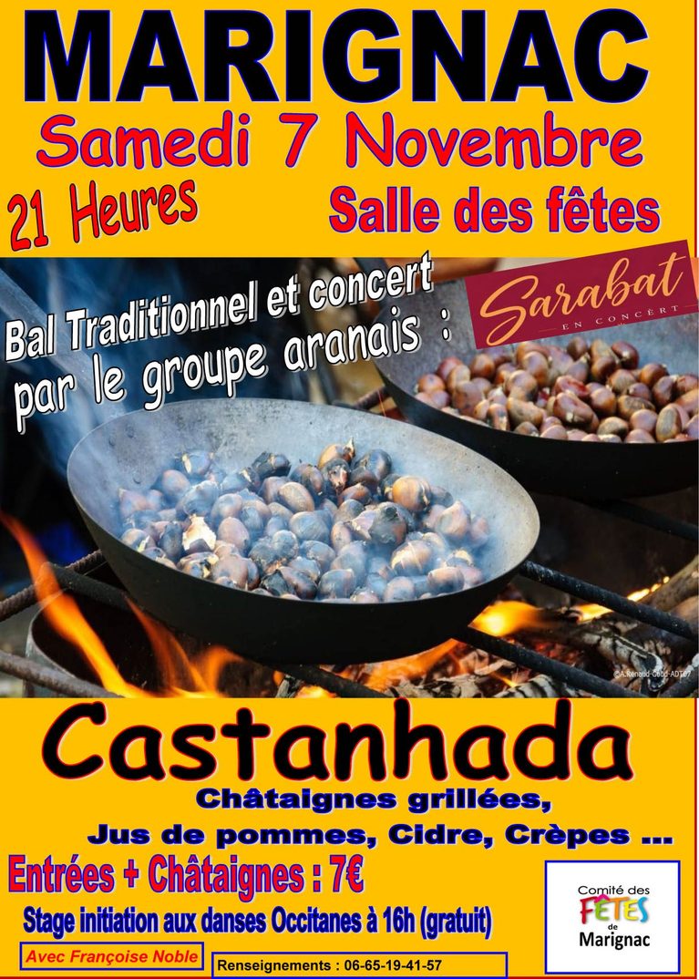 Marignac ça bouge ! Bal, Concert, Chataignes.!.